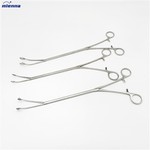 Thoracic Instruments 6mm Oval Forceps Thoracoscopy Retrieval Triangle Lymphatic Forceps